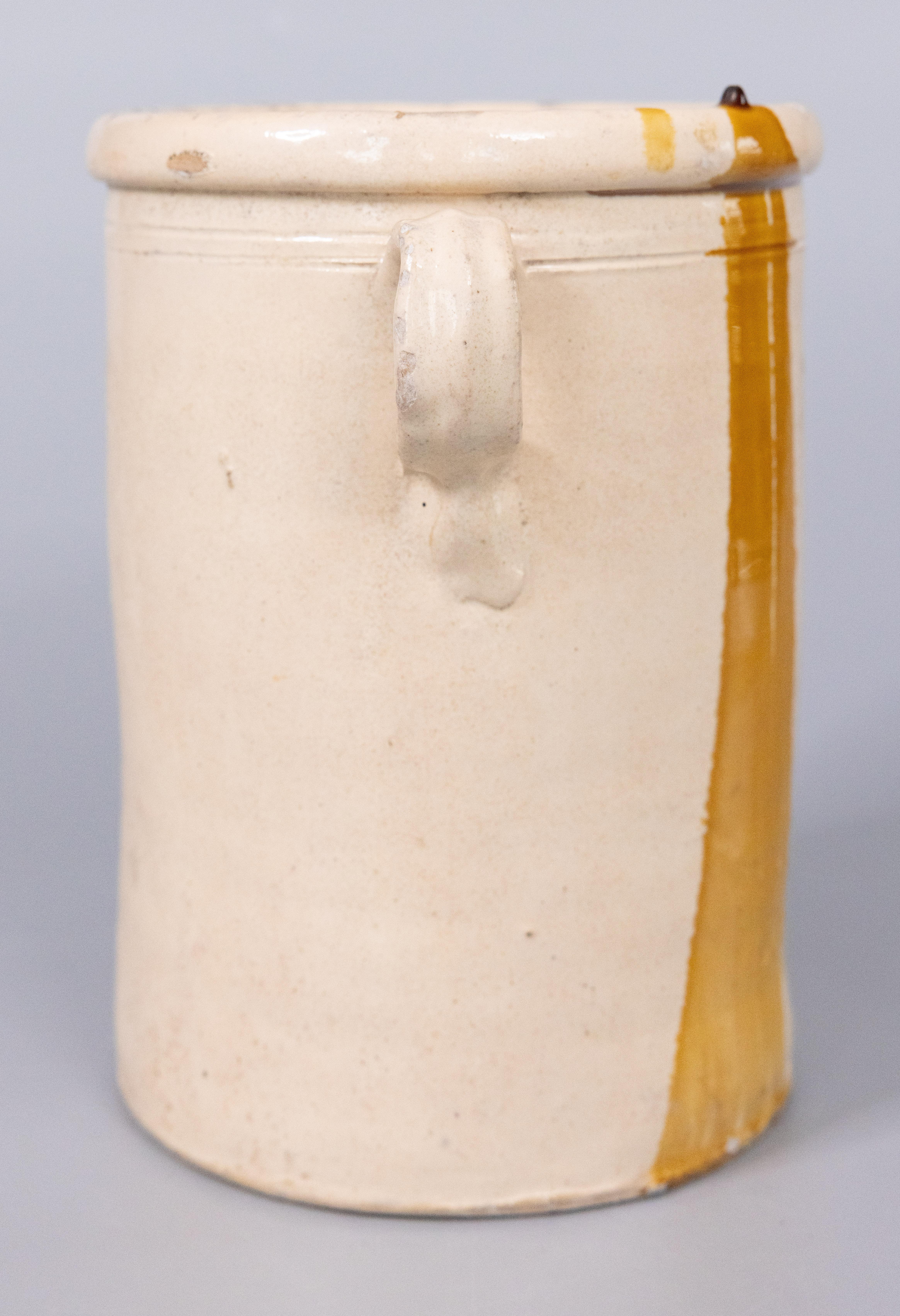 Ancienne confiture italienne jaune goutte d'eau du 19ème siècle Bon état - En vente à Pearland, TX