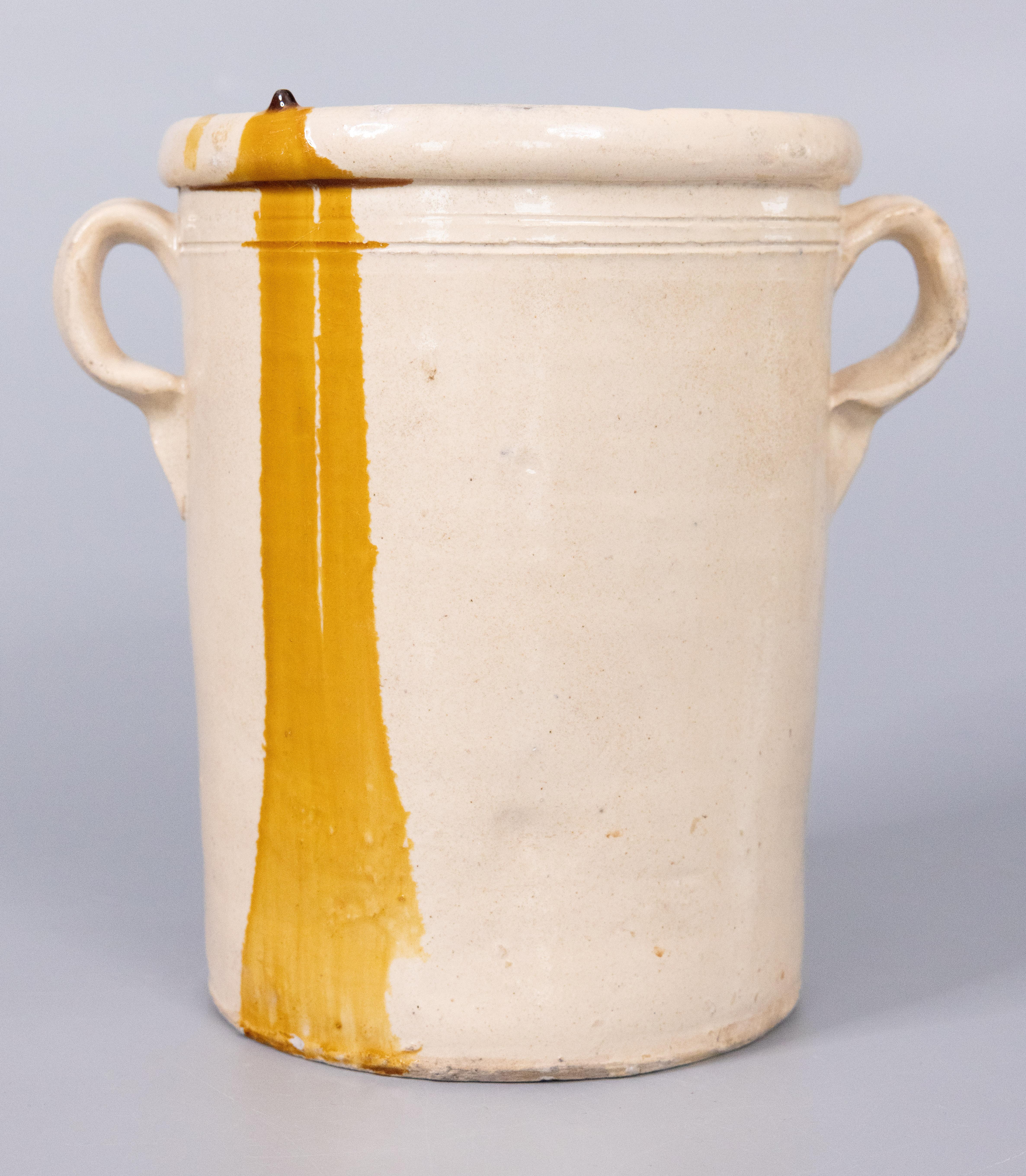 Ancienne confiture italienne jaune goutte d'eau du 19ème siècle en vente 2