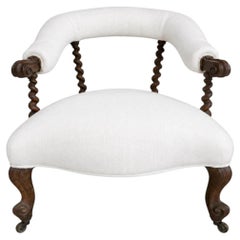 Antique 19th Century Jacobean Barley Twist Chair