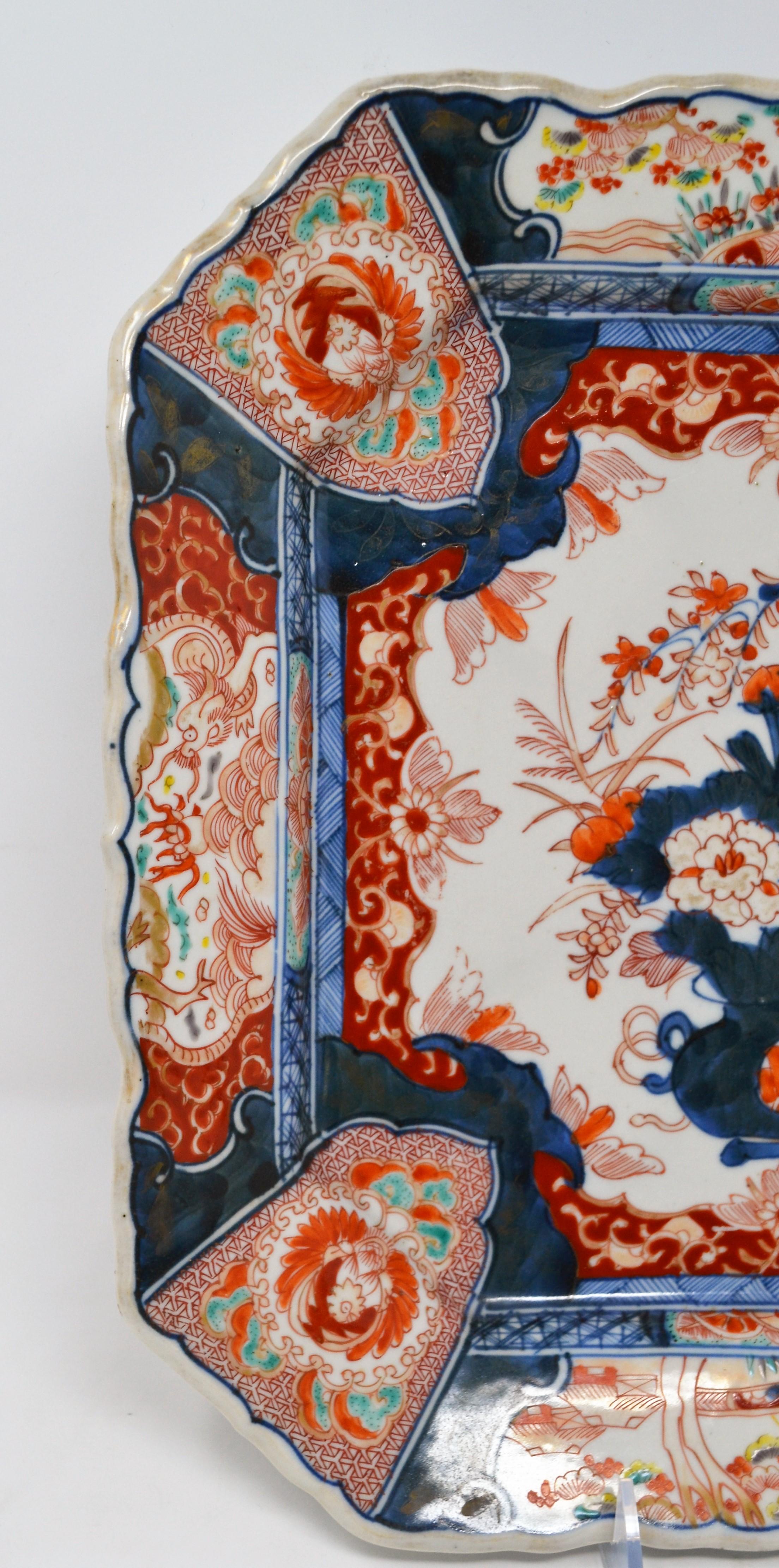 Porcelain Antique 19th Century Japanese Imari Charger For Sale