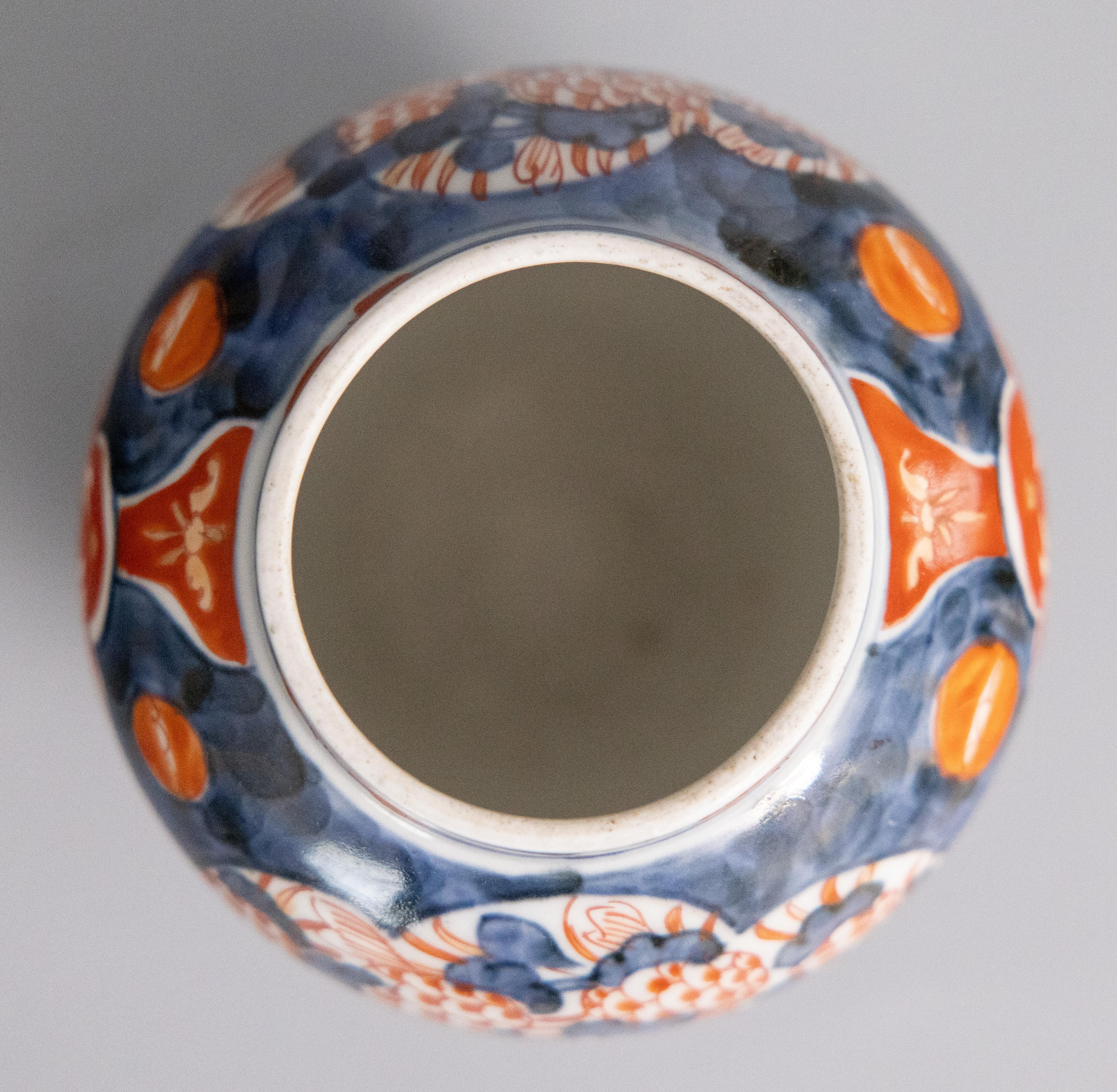 Ancien pot à vase/brosse en porcelaine Imari Porcelain du Japon du 19e siècle Bon état - En vente à Pearland, TX