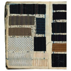 Antique 19th century Japanese Kimono Textile Fabric Sample Book