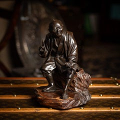 Antique 19th Century Japanese Meiji Period Bronze Okimono