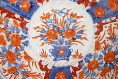 Antique 19th Century Japanese Meiji Period Imari Scalloped Charger Plate