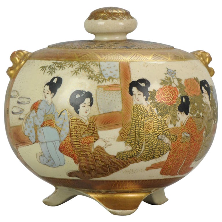 20th Century Japanese Satsuma Koro Japanese Satsuma Ware, Japan at 1stDibs