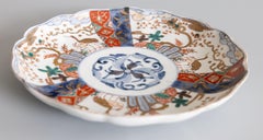 Antique 19th Century Japanese Scalloped Imari Plate