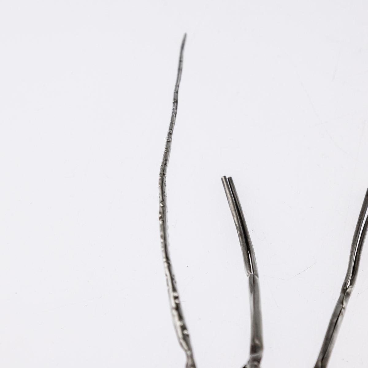 Antique 19th Century Japanese Silver Articulated Okimono Crayfish, circa 1890 4