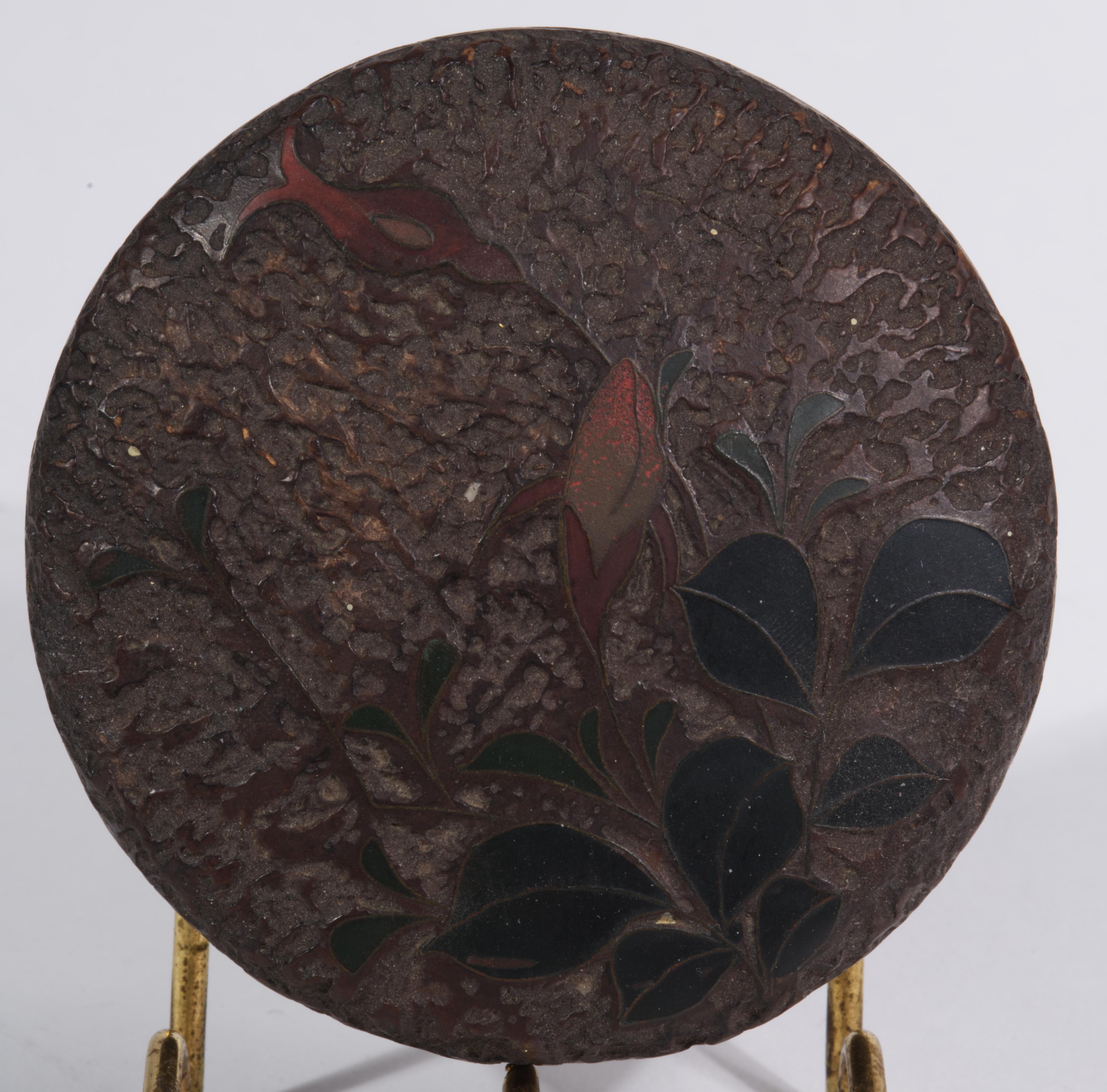 XIXe siècle Ancien pot à gingembre en cloisonne d'écorce d'arbre Totai Shippo du Japon du 19e siècle en vente