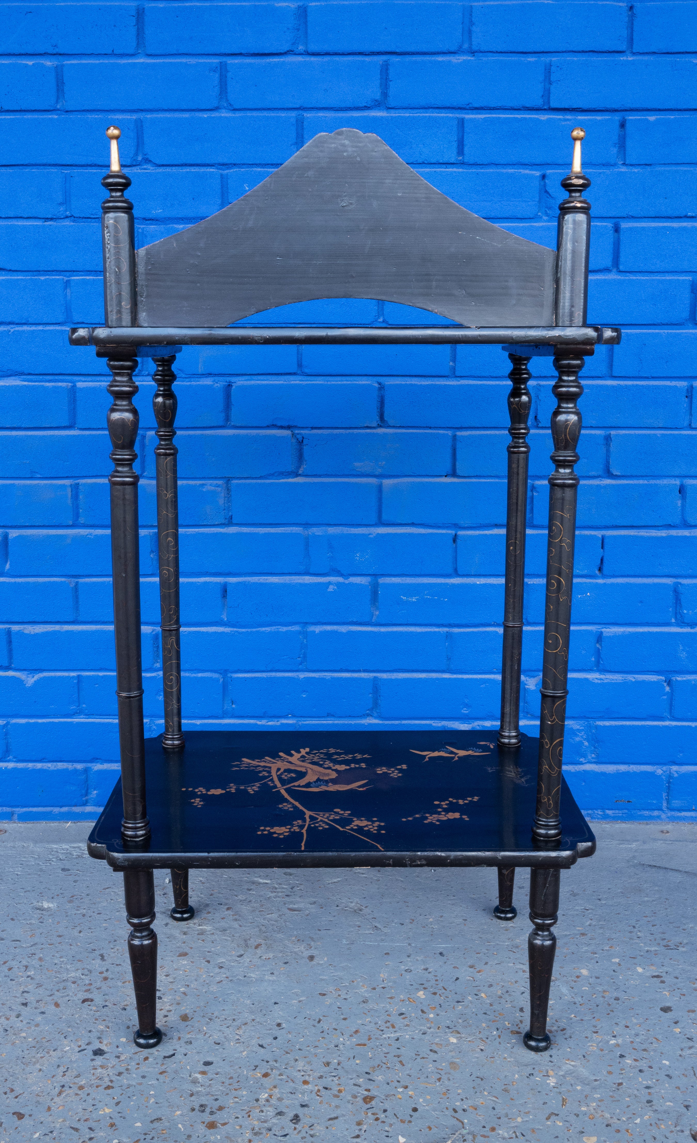 Antica Etagere laccata del XIX secolo di Perret e Vibert, Francia In condizioni buone in vendita a London, GB