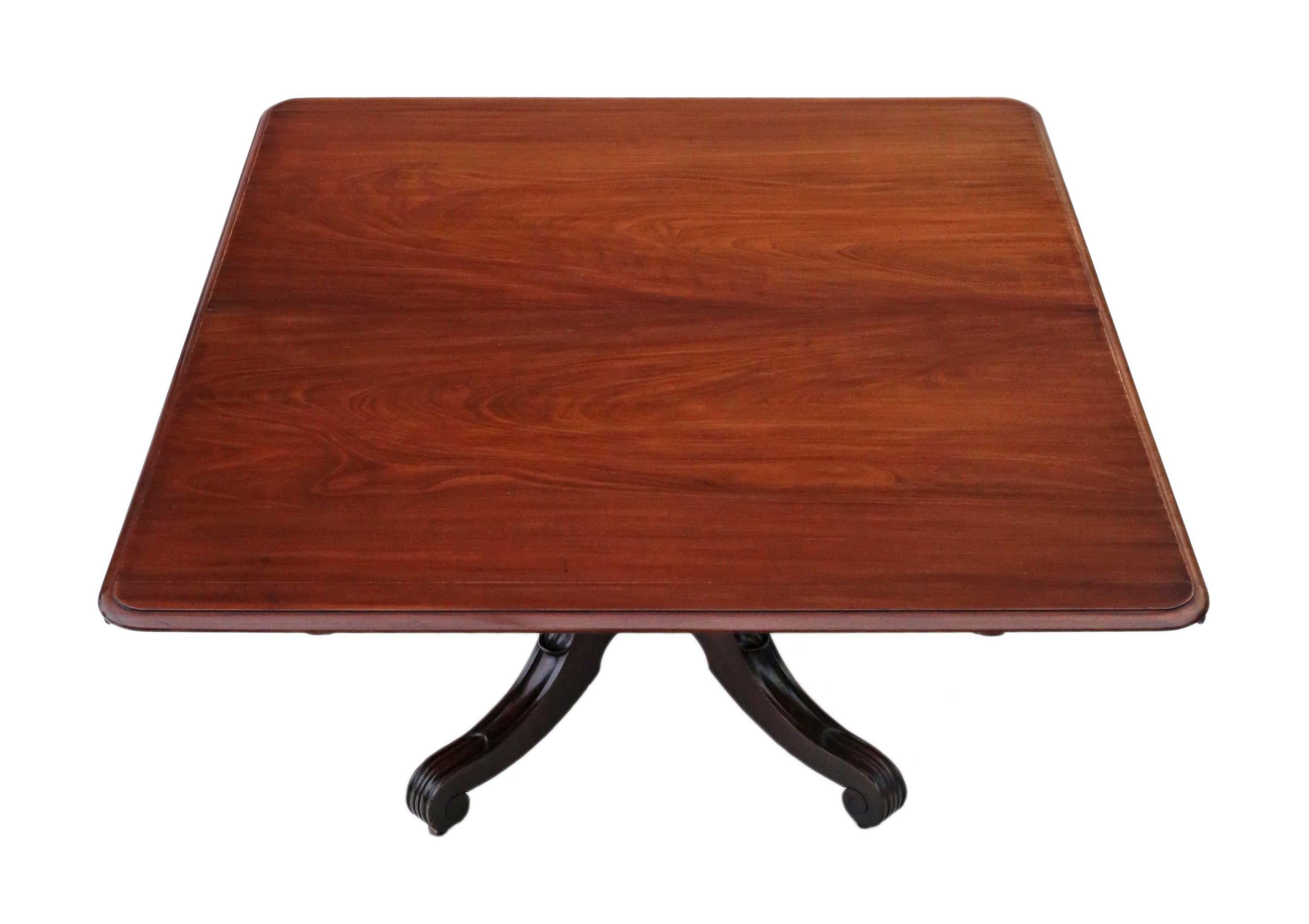 Ancienne table à manger en acajou cubain Regency du 19e siècle par James Mein

Cette grande table de salle à manger Regency de qualité supérieure, fabriquée par l'un des meilleurs ébénistes écossais, James Mein, met en valeur l'exquis acajou