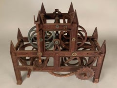 Antique 19th Century Large Iron Clockworks from a Clock Tower