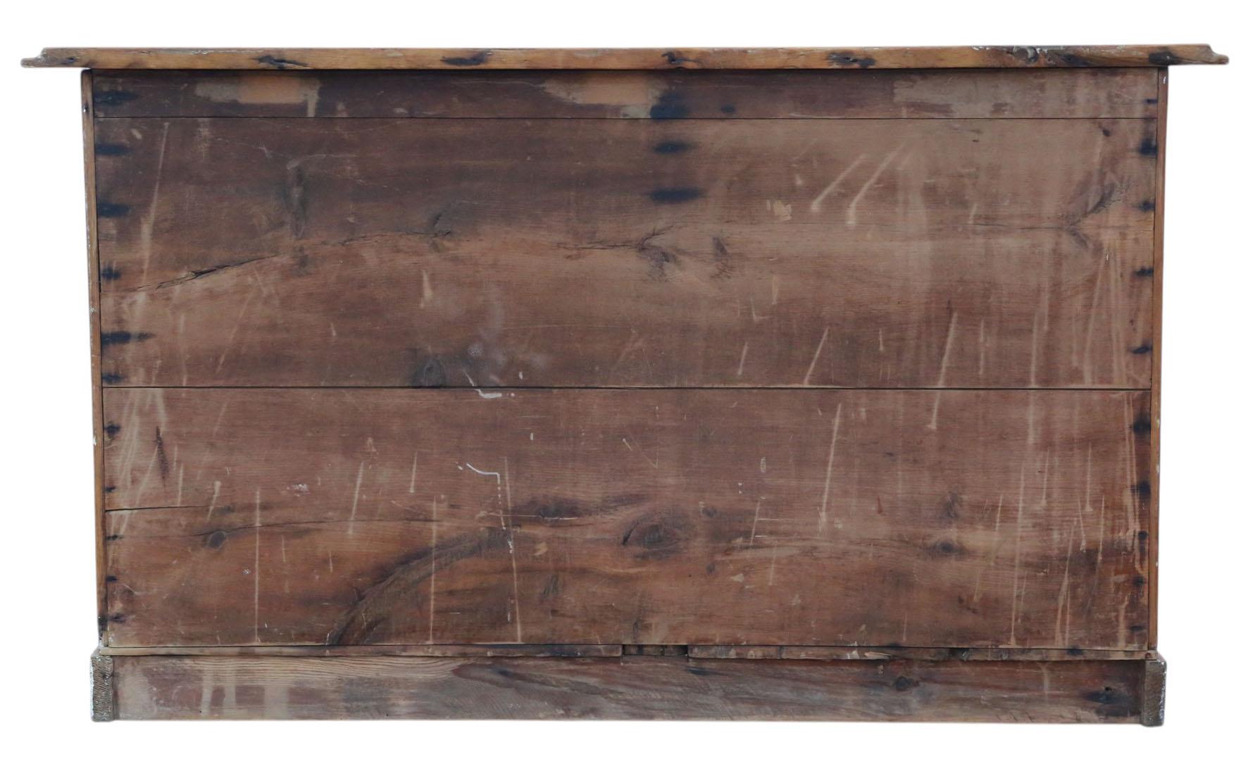Antique 19th Century Large Pine Chest of Four Drawers – Fine Quality For Sale 2