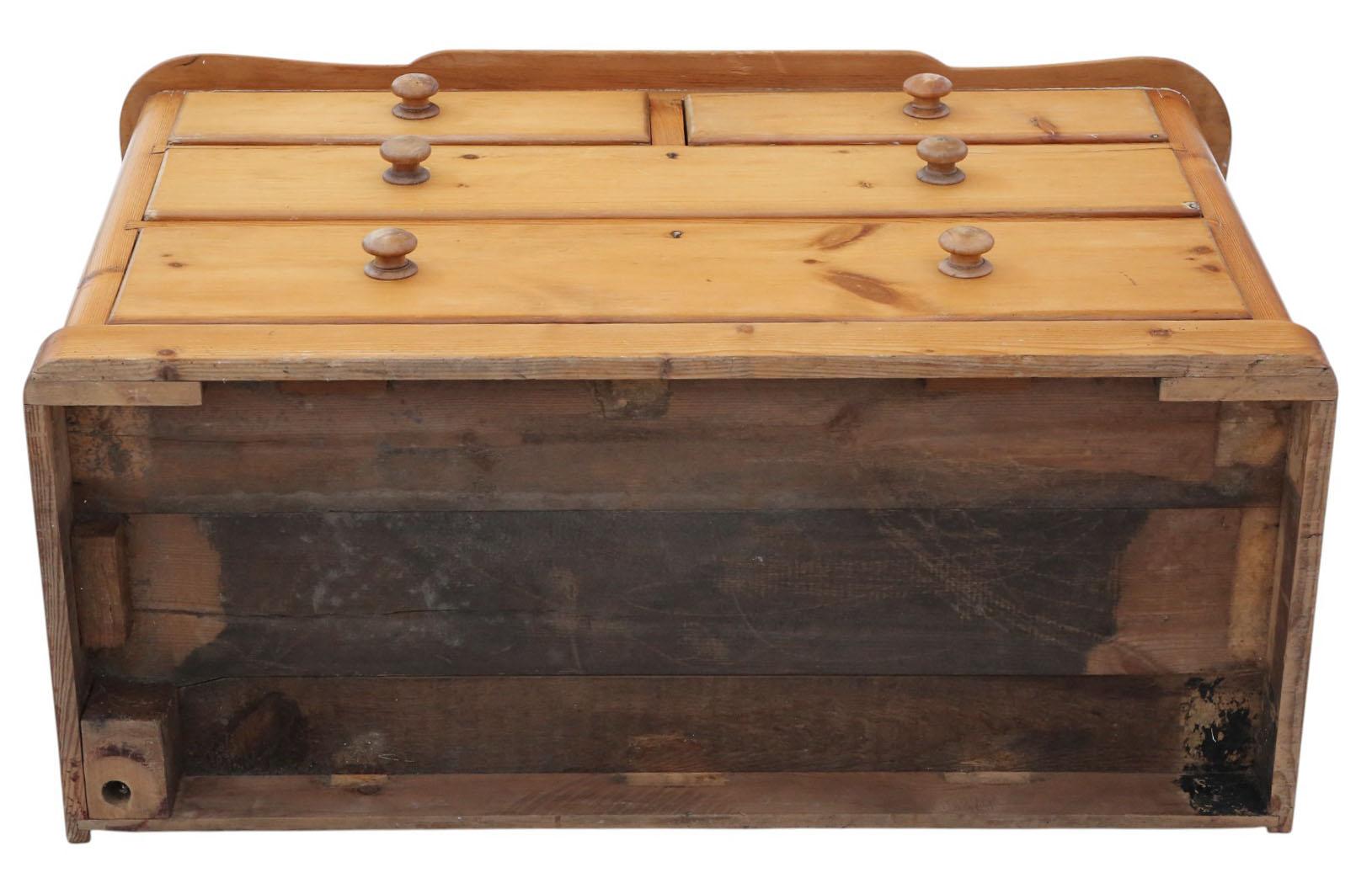 Antique 19th Century Large Pine Chest of Four Drawers – Fine Quality For Sale 3