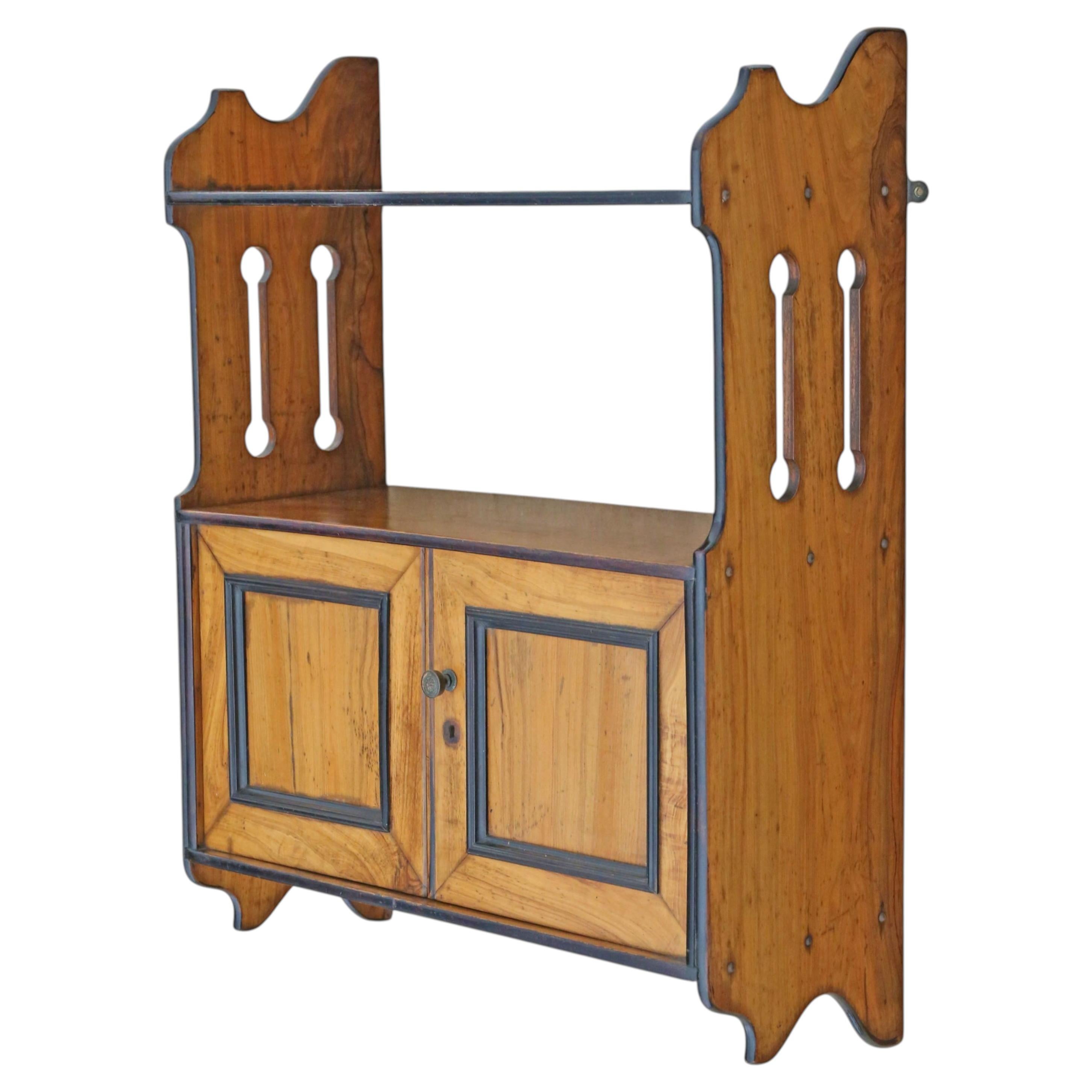 Antique 19th Century Limewood Wall Shelves / Cupboard – Fine Quality For Sale