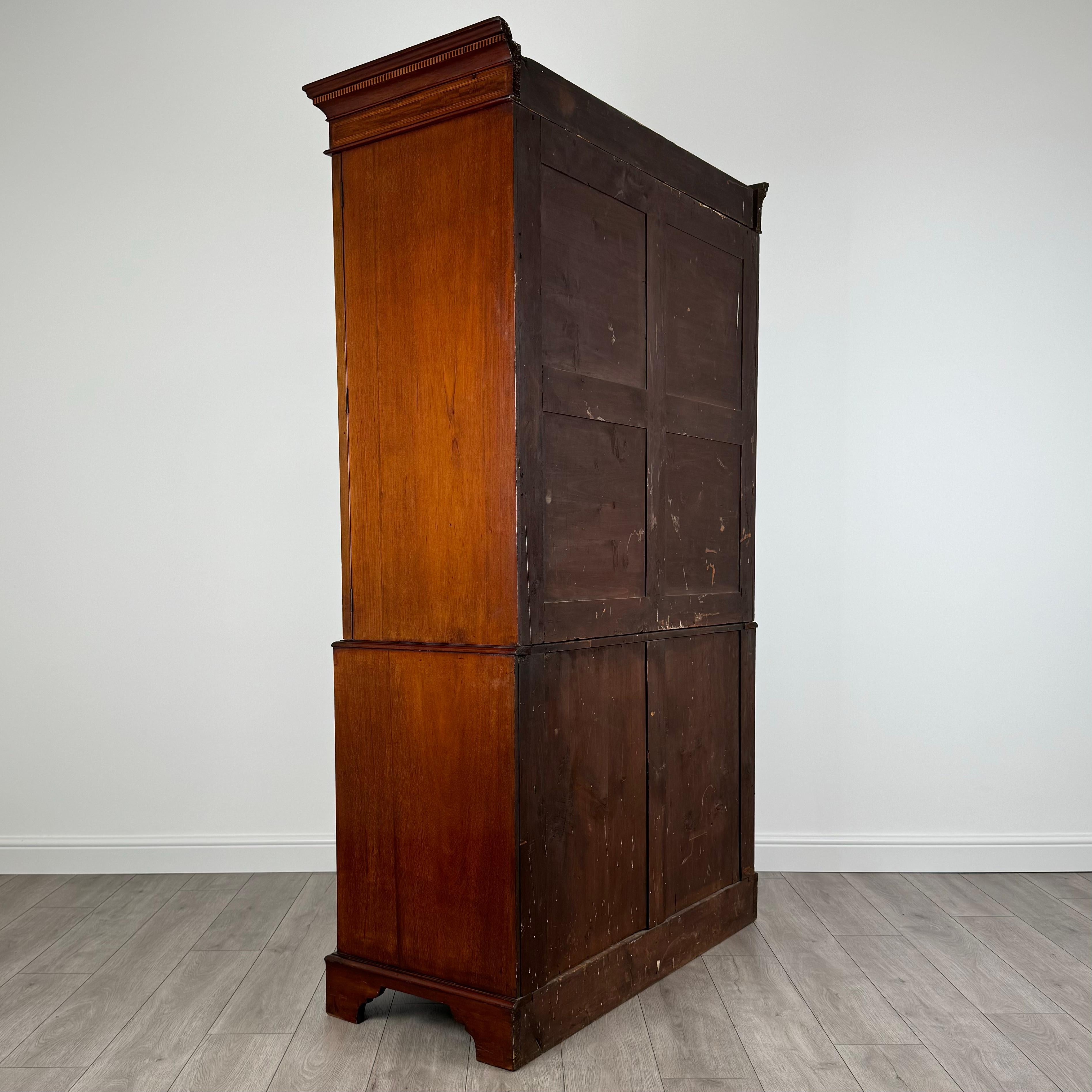 Antiguo Armario Prensa Ropa Del Siglo XIX En Caoba ( REF AF-3509 ) siglo XIX en venta