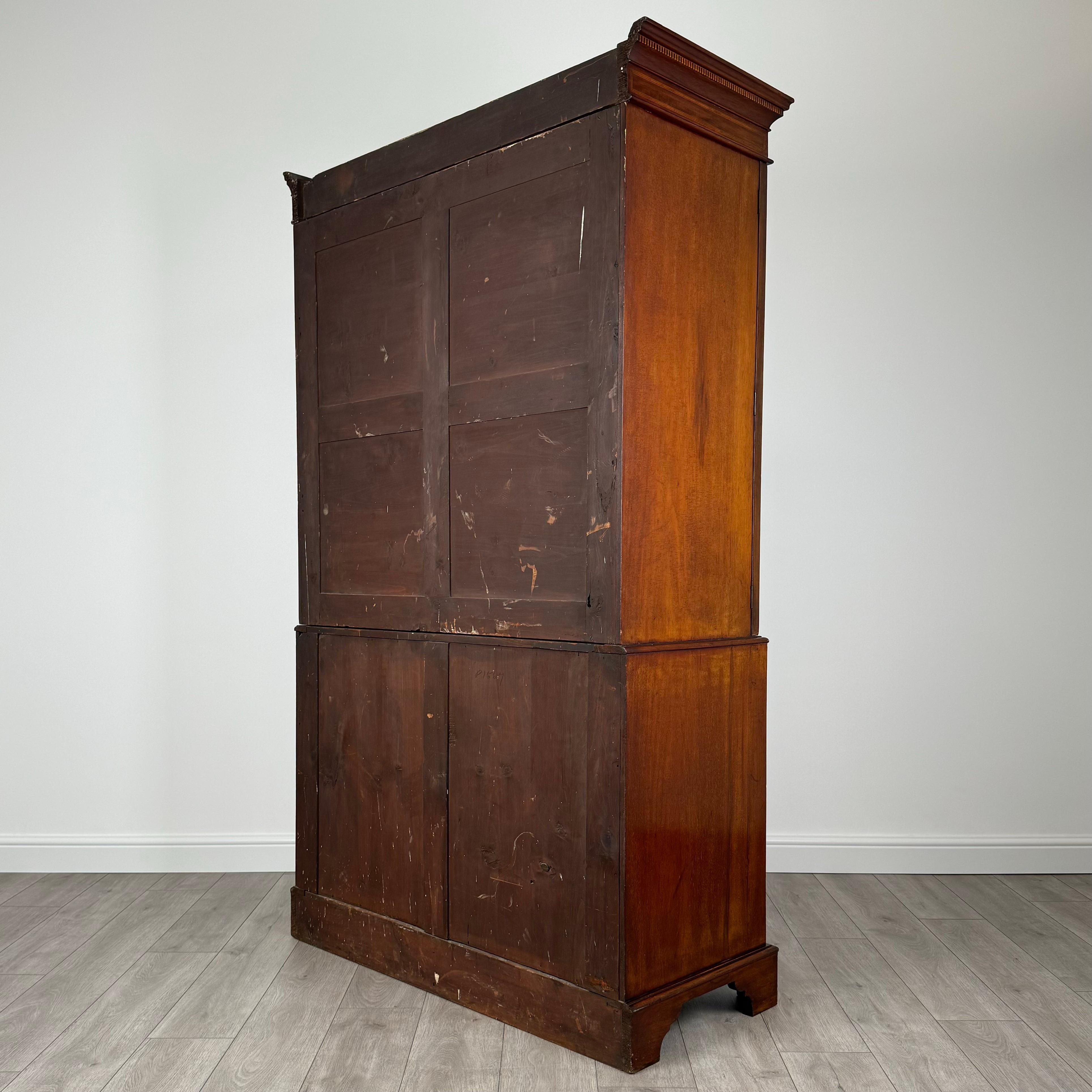 Antiguo Armario Prensa Ropa Del Siglo XIX En Caoba ( REF AF-3509 ) en venta 1