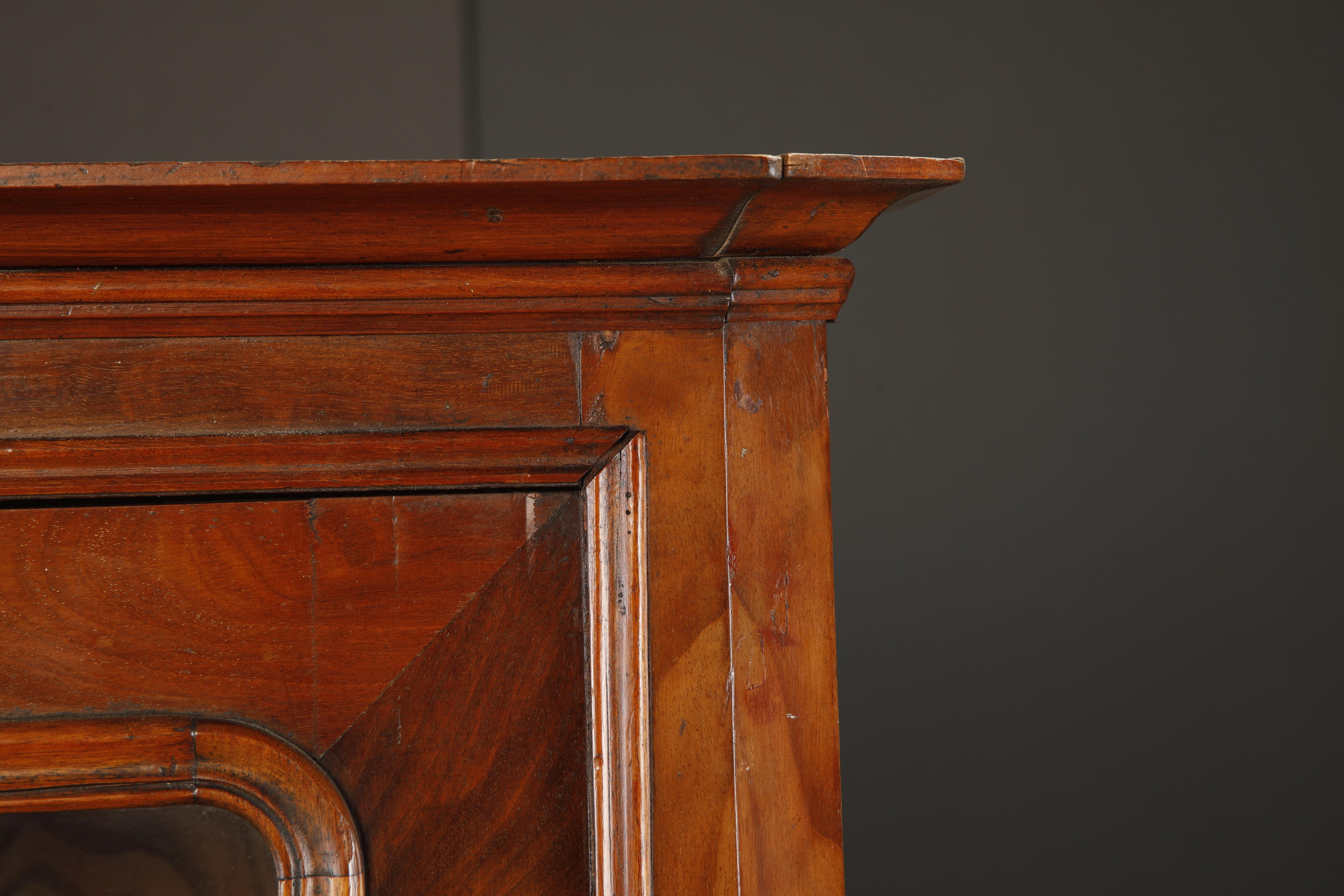 Antique 19th Century Louis Philippe Vitrine Display Curio Showcase Cabinet For Sale 3
