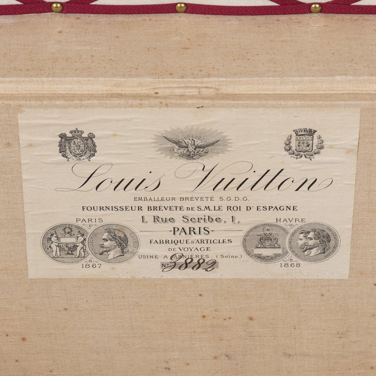 Antique 19th Century Louis Vuitton Courier Trunk, France c.1872 10