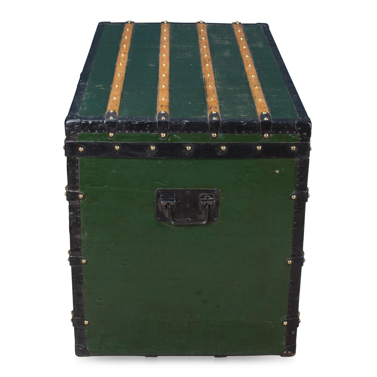 French Antique 19th Century Louis Vuitton Early Steamer Trunk, circa 1870