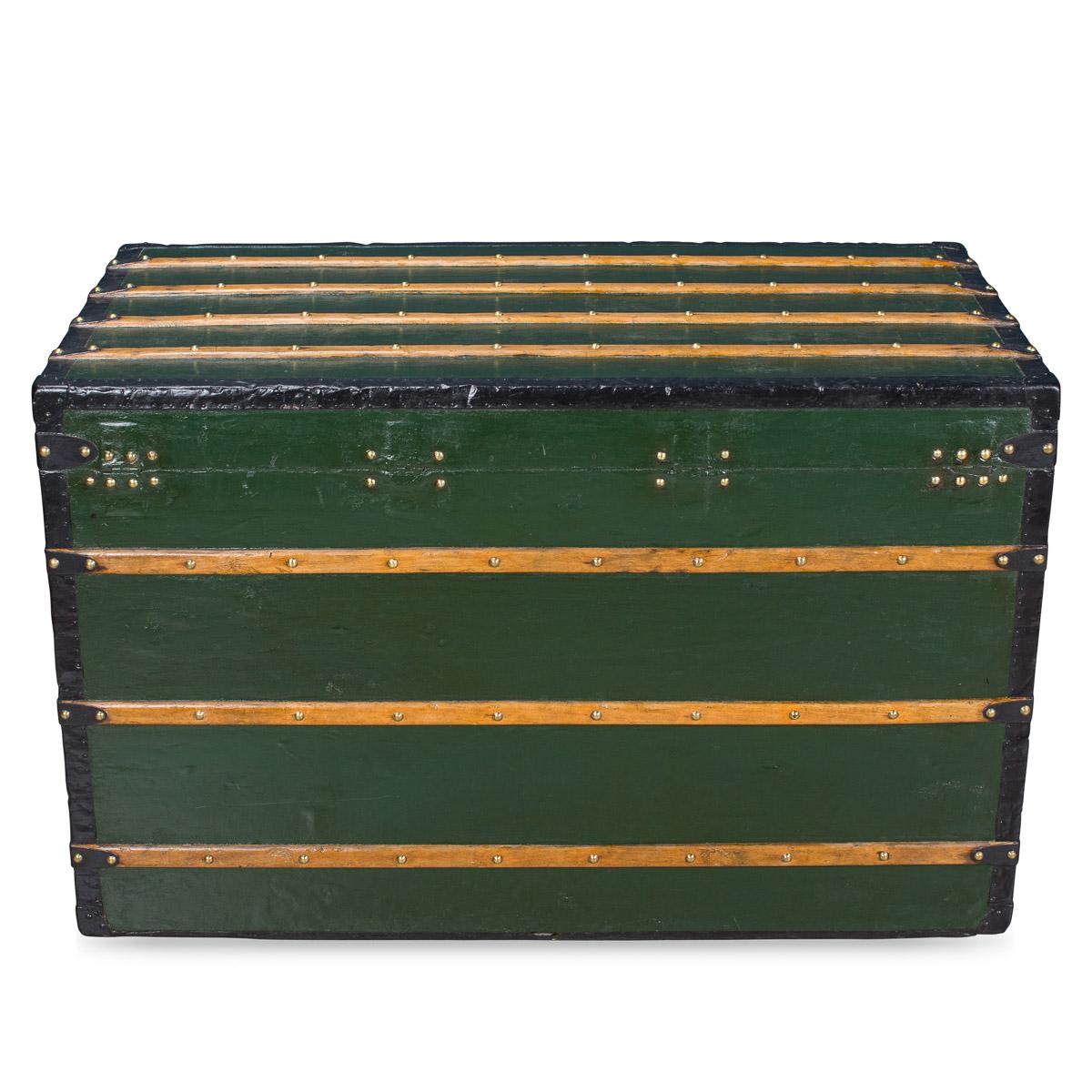 Antique 19th Century Louis Vuitton Early Steamer Trunk, circa 1870 In Excellent Condition In Royal Tunbridge Wells, Kent