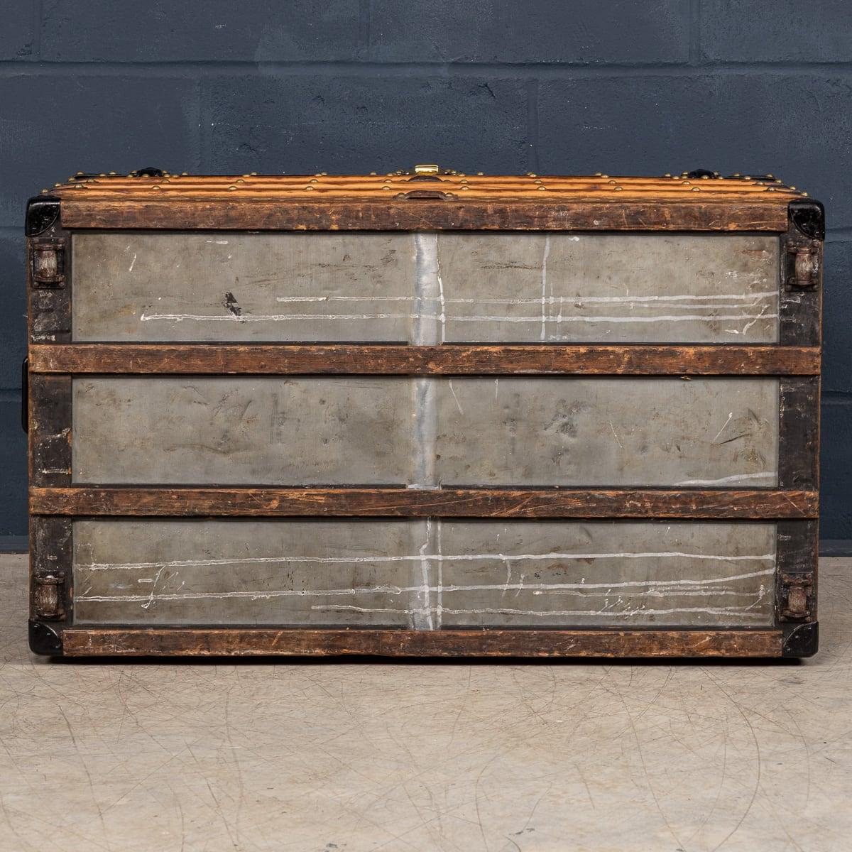 Antique 19th Century Louis Vuitton Trunk In Woven Canvas, France c.1890 1