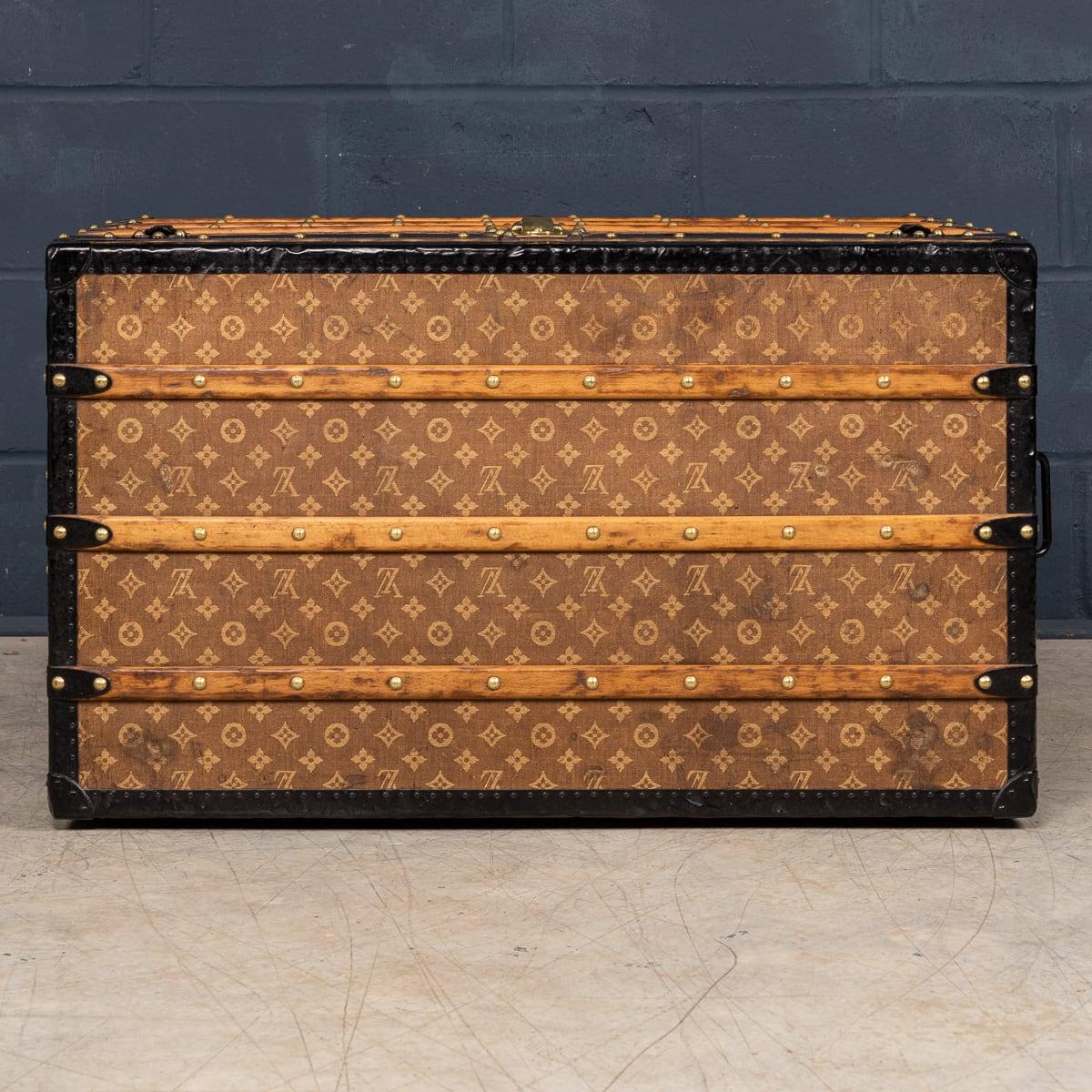 Antique 19th Century Louis Vuitton Trunk In Woven Canvas, France c.1890 2