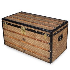 Antique 19th Century Louis Vuitton Woven Steamer Trunk, circa 1896