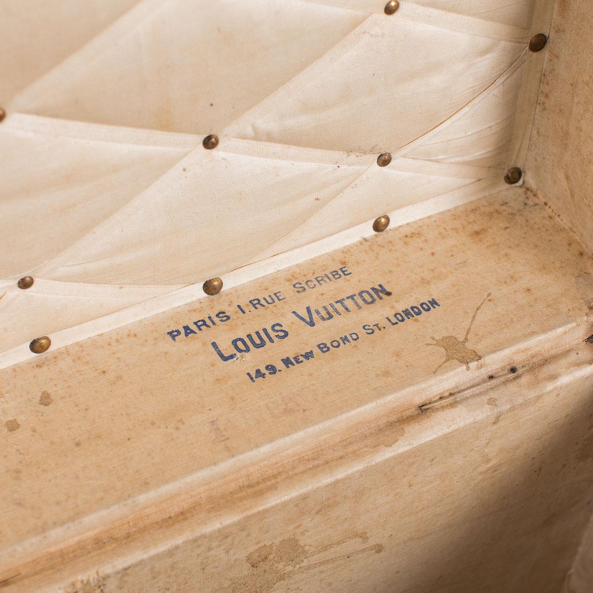 Antique 19th Century Louis Vuitton Woven Steamer Trunk, circa 1900 6