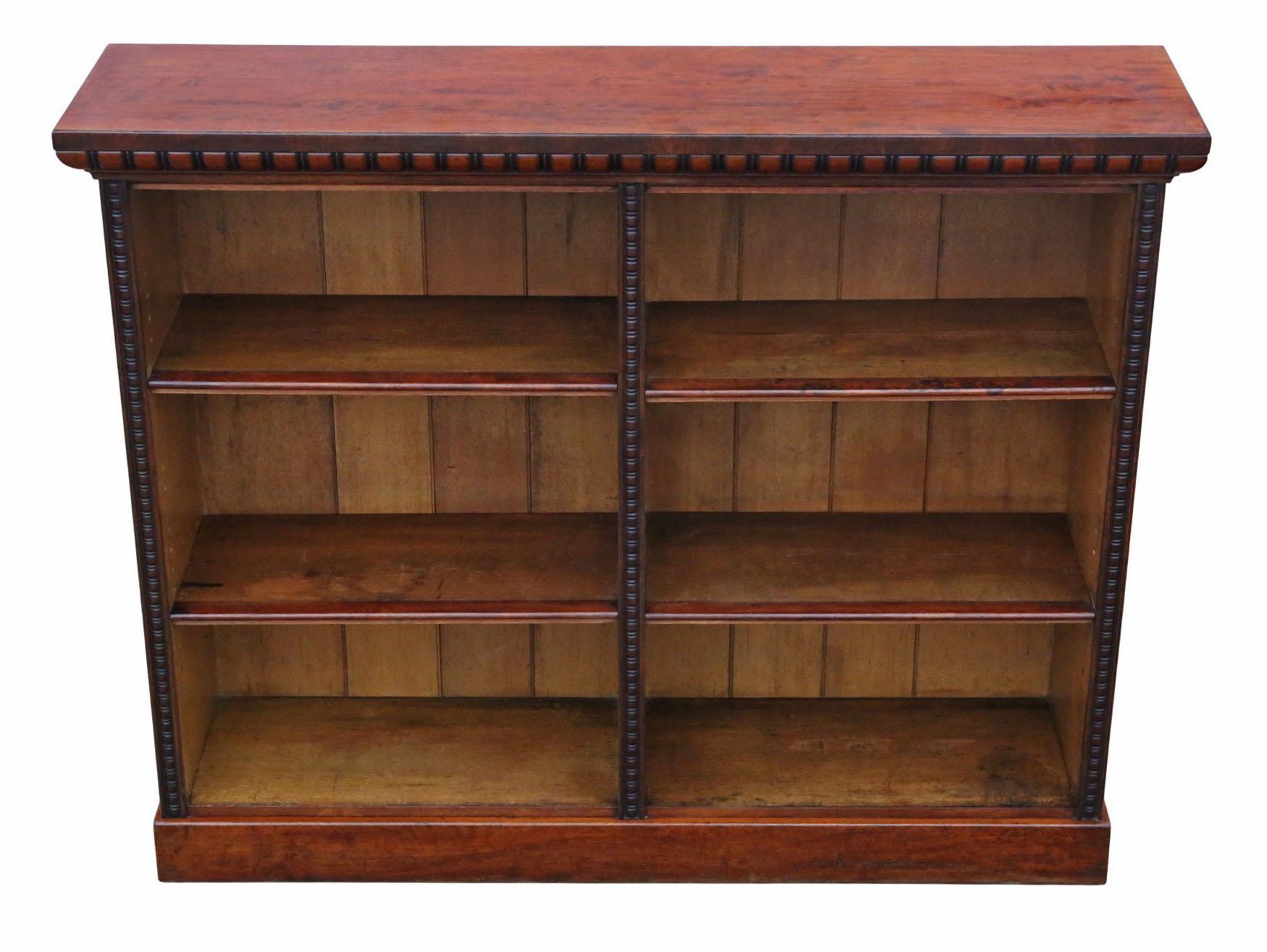 Antica libreria a ripiani regolabili in mogano del XIX secolo - Qualità pregiata In condizioni buone in vendita a Wisbech, Cambridgeshire