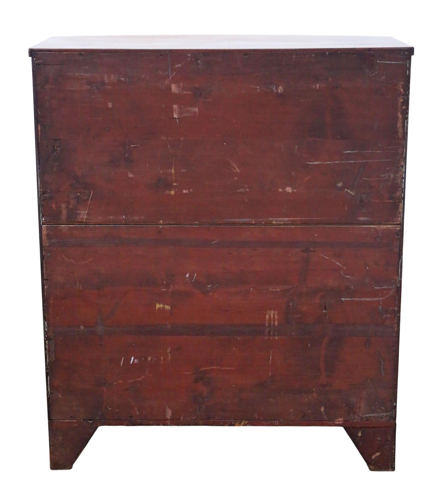 Antica cassettiera ad arco in mogano del XIX secolo - Qualità pregiata Gillows in vendita 2