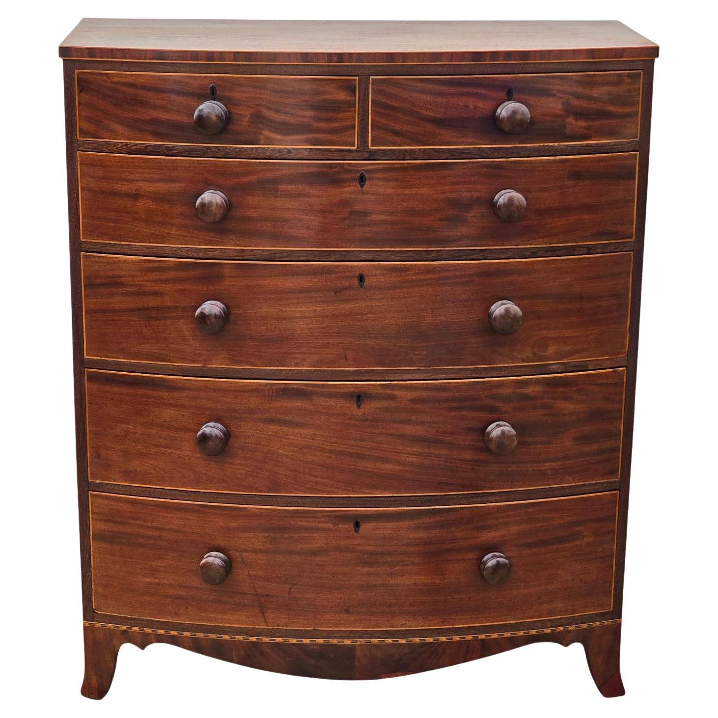 Antica cassettiera ad arco in mogano del XIX secolo - Qualità pregiata Gillows