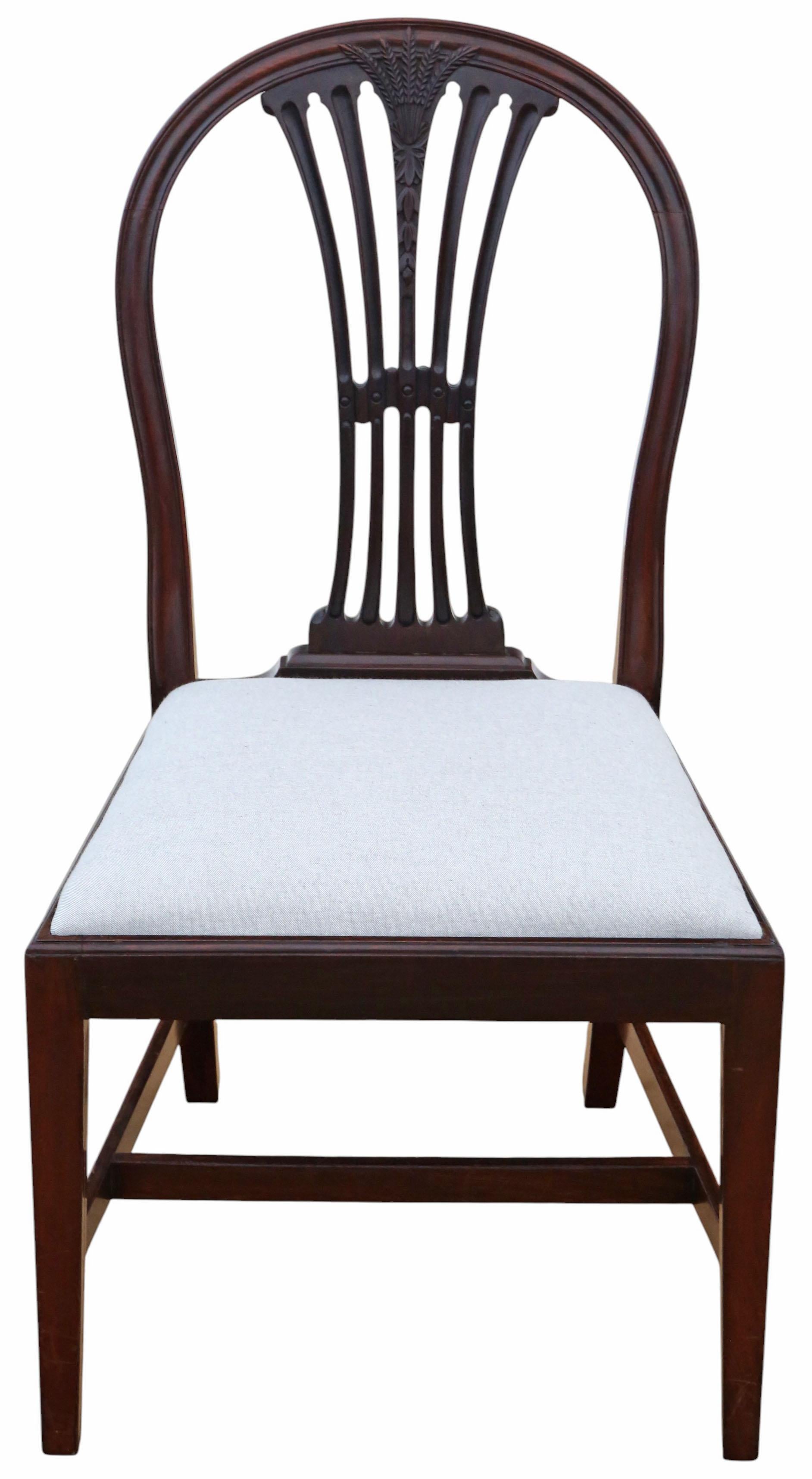 Antique 19th Century Mahogany Dining Chairs – Fine Quality Set of 8 (6+2) (Englisch) im Angebot