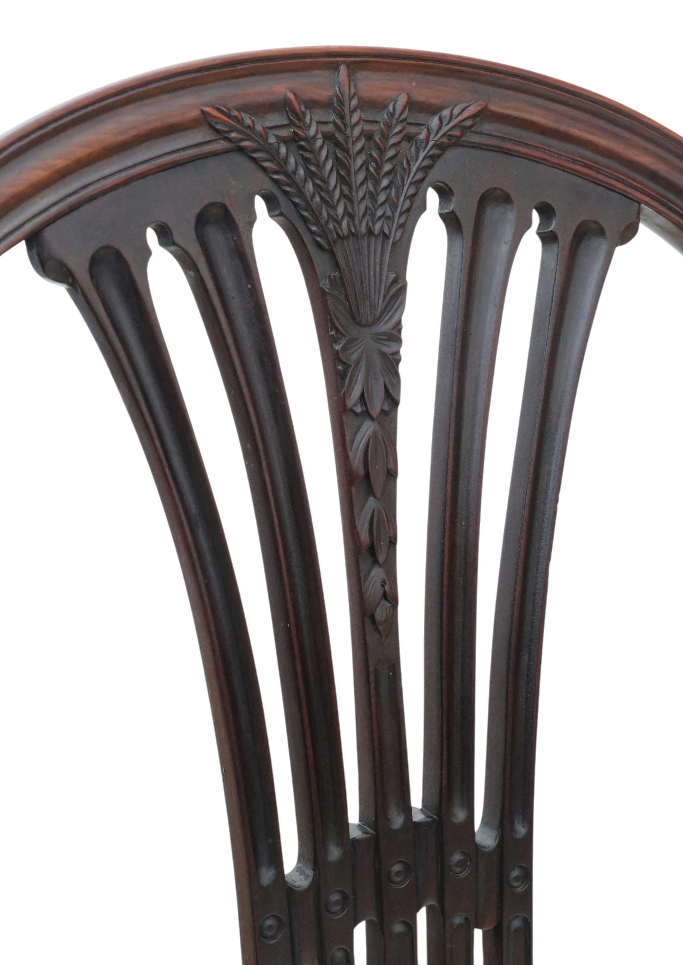 Antique 19th Century Mahogany Dining Chairs – Fine Quality Set of 8 (6+2) im Angebot 2