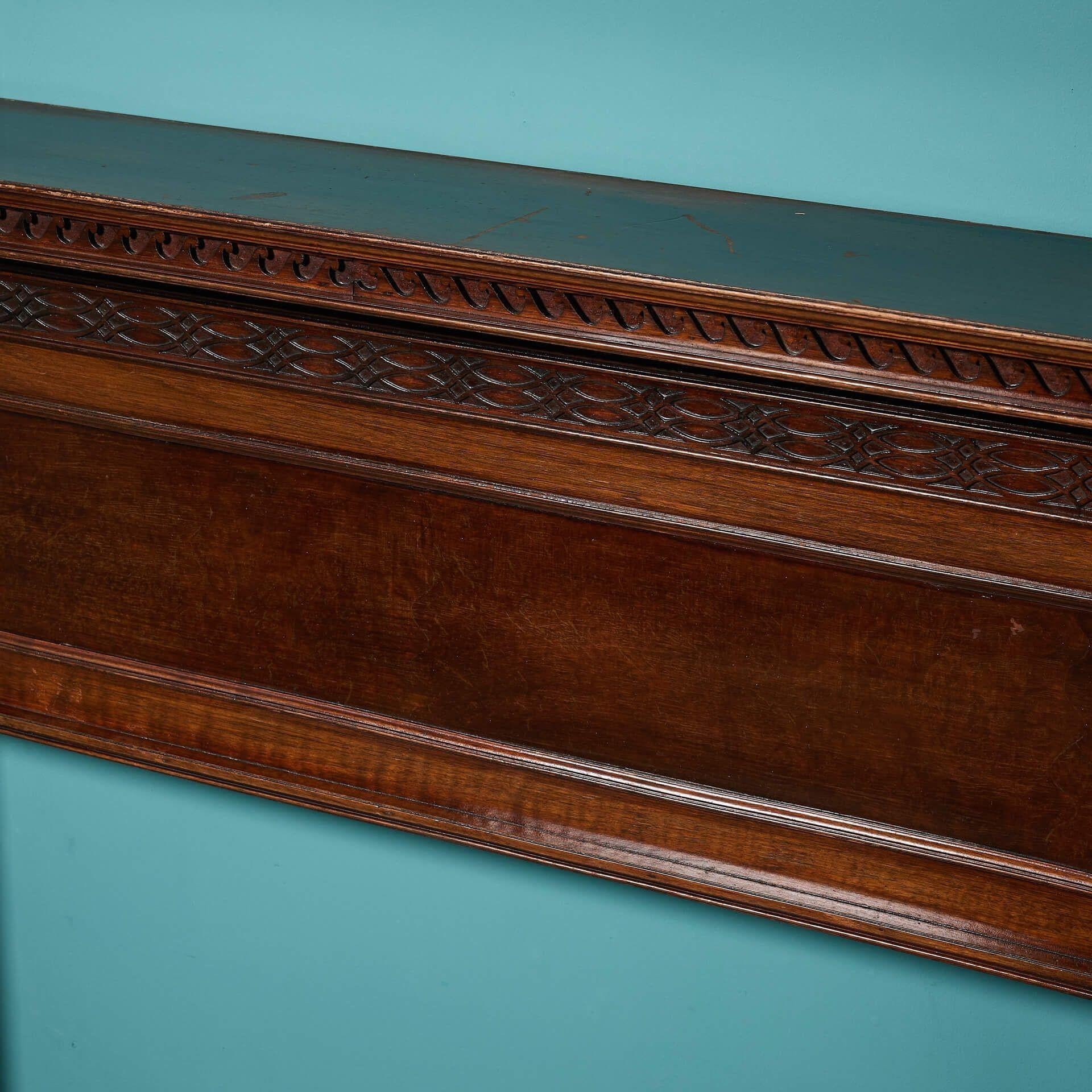 Antique 19th Century Mahogany Fireplace In Fair Condition In Wormelow, Herefordshire