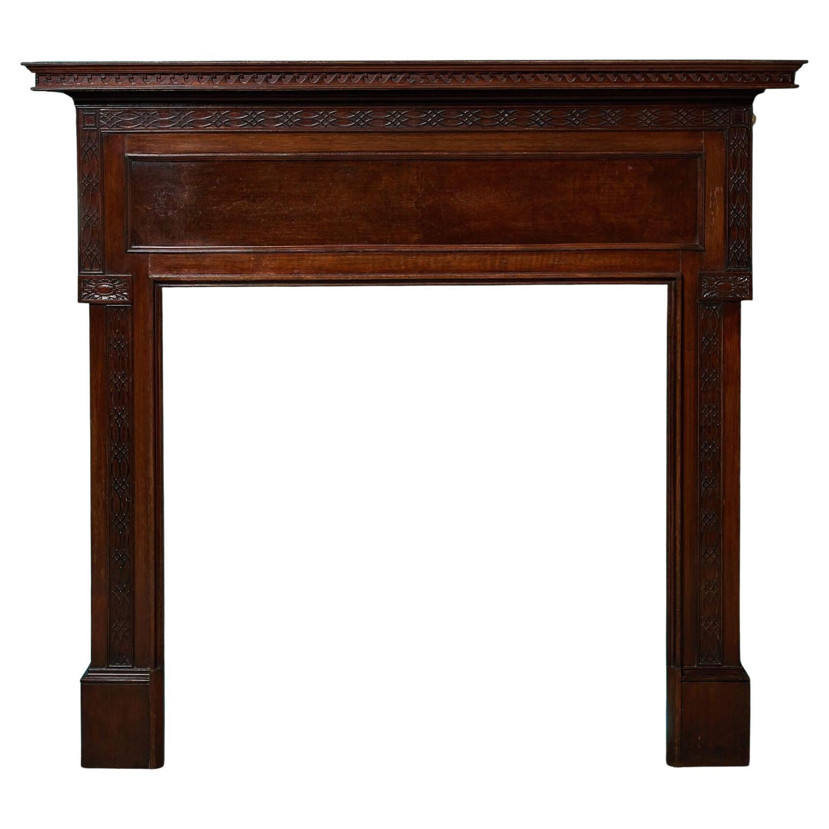 Antique 19th Century Mahogany Fireplace
