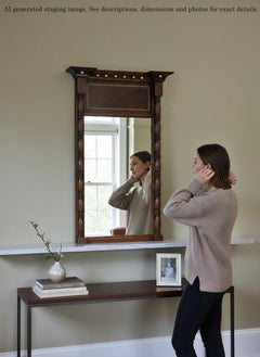 Antique 19th Century Mahogany Framed pier Overmantle Wall Mirror – Fine Quality