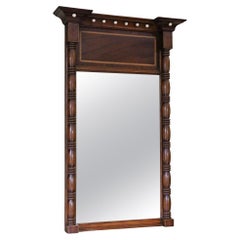 Antique 19th Century Mahogany Framed pier Overmantle Wall Mirror – Fine Quality