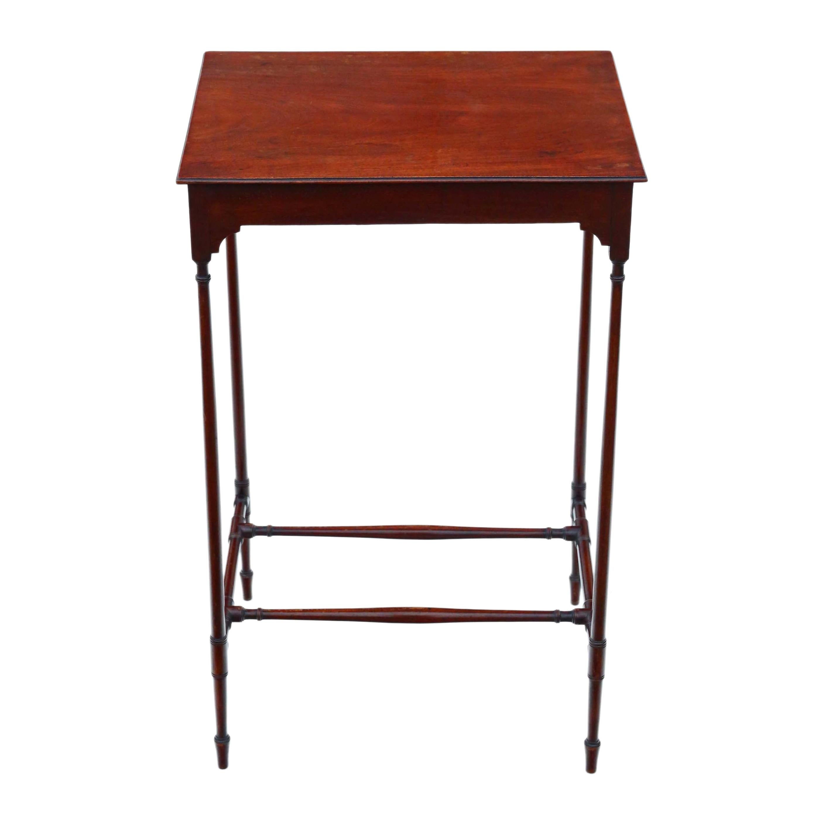 Antique 19th Century Mahogany Occasional Side Table