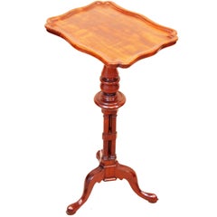 Antique 19th Century Mahogany Piecrust Wine Table