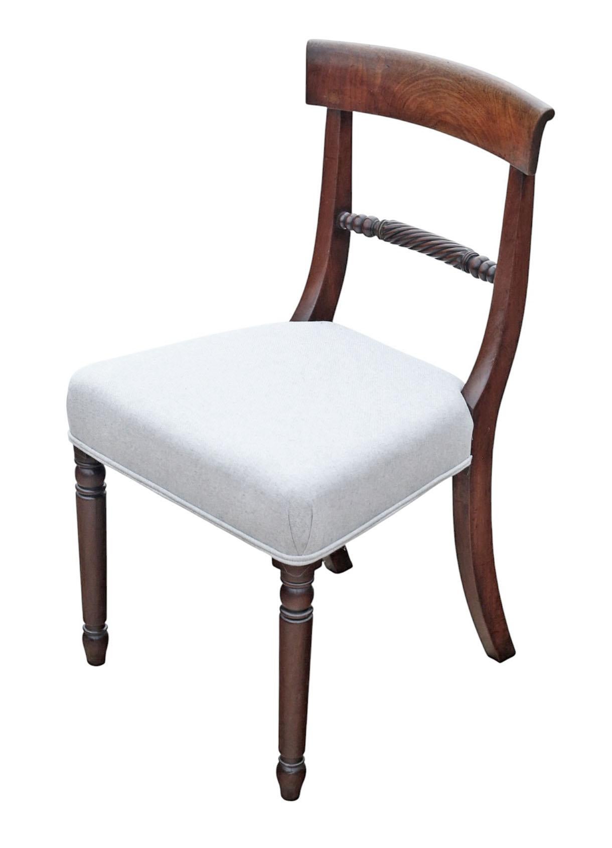 Georgiano Antico set di 4 sedie da pranzo in mogano del Century Furniture - Mobili di alta qualità in vendita