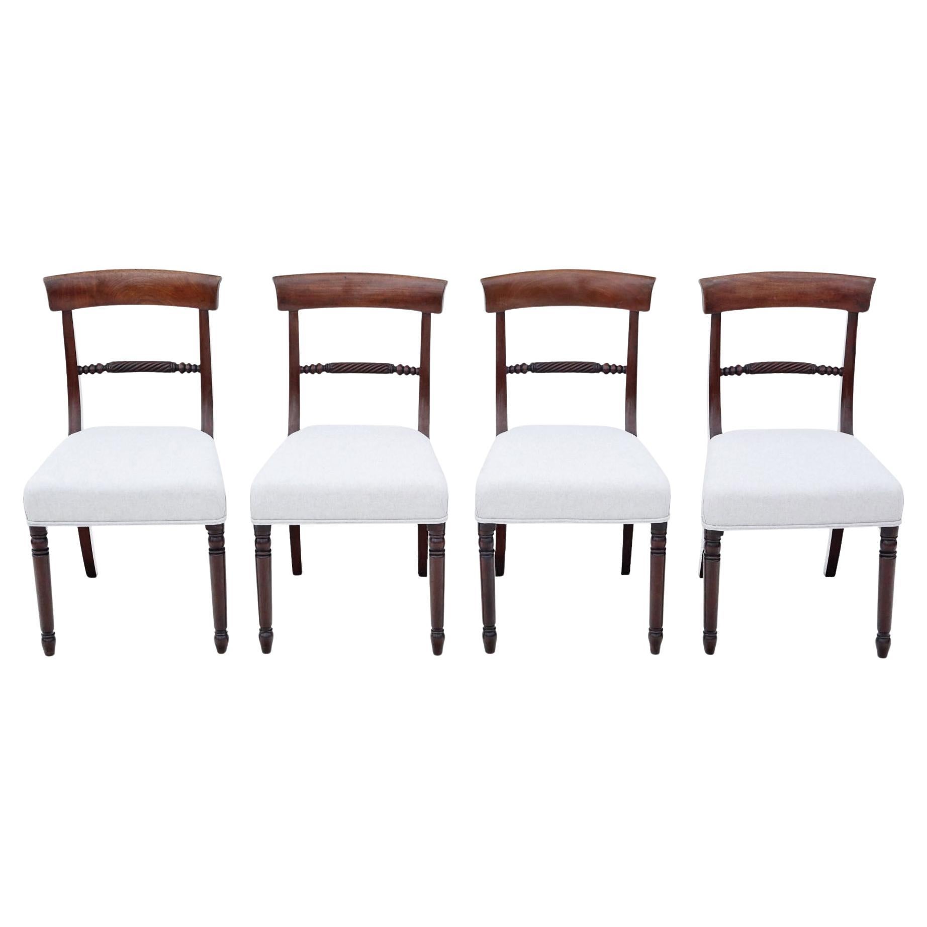 Antico set di 4 sedie da pranzo in mogano del Century Furniture - Mobili di alta qualità in vendita