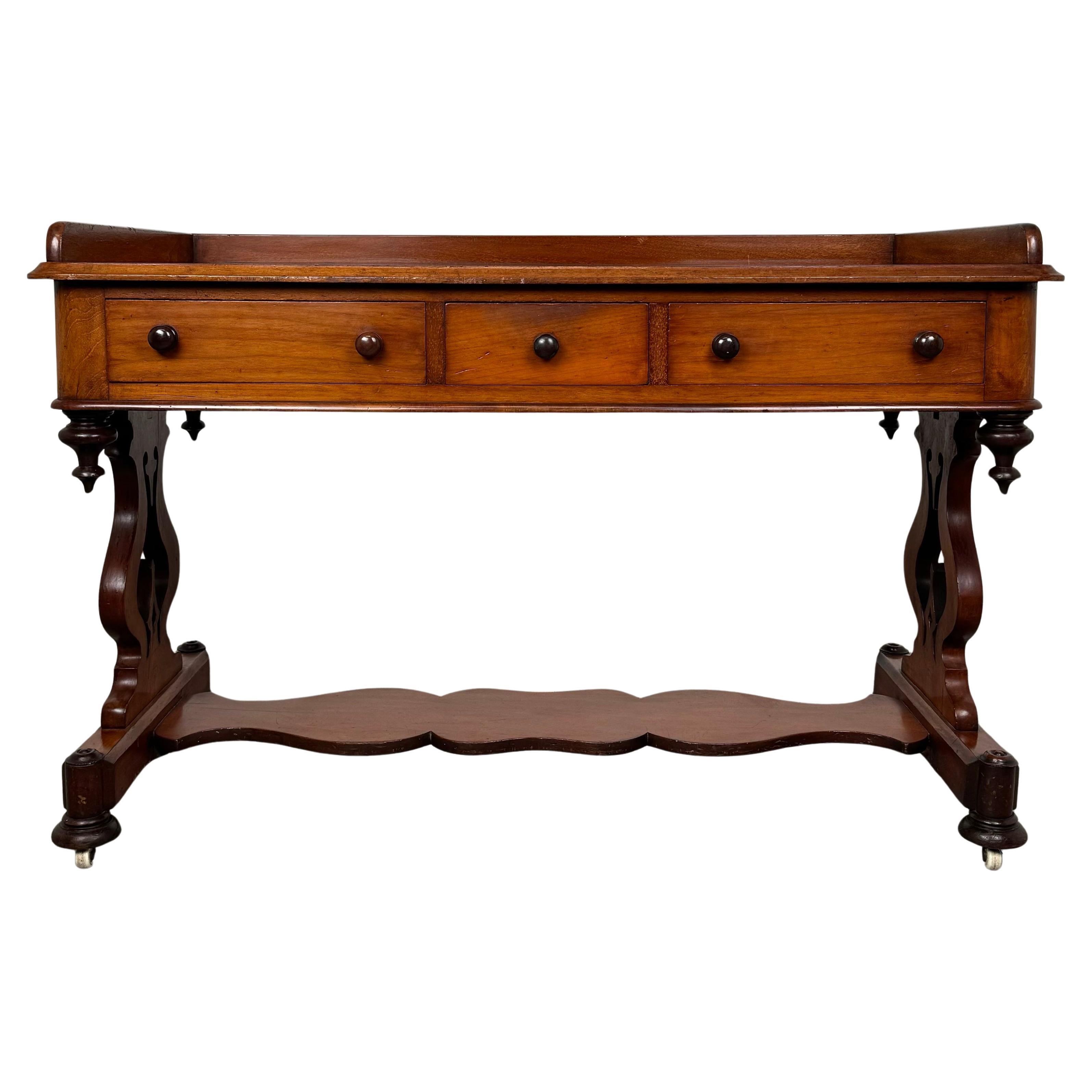 Antique 19th Century Mahogany Side Table Of Good Quality ( REF AF-3605 )