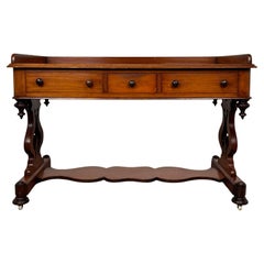 Antique 19th Century Mahogany Side Table Of Good Quality ( REF AF-3605 )