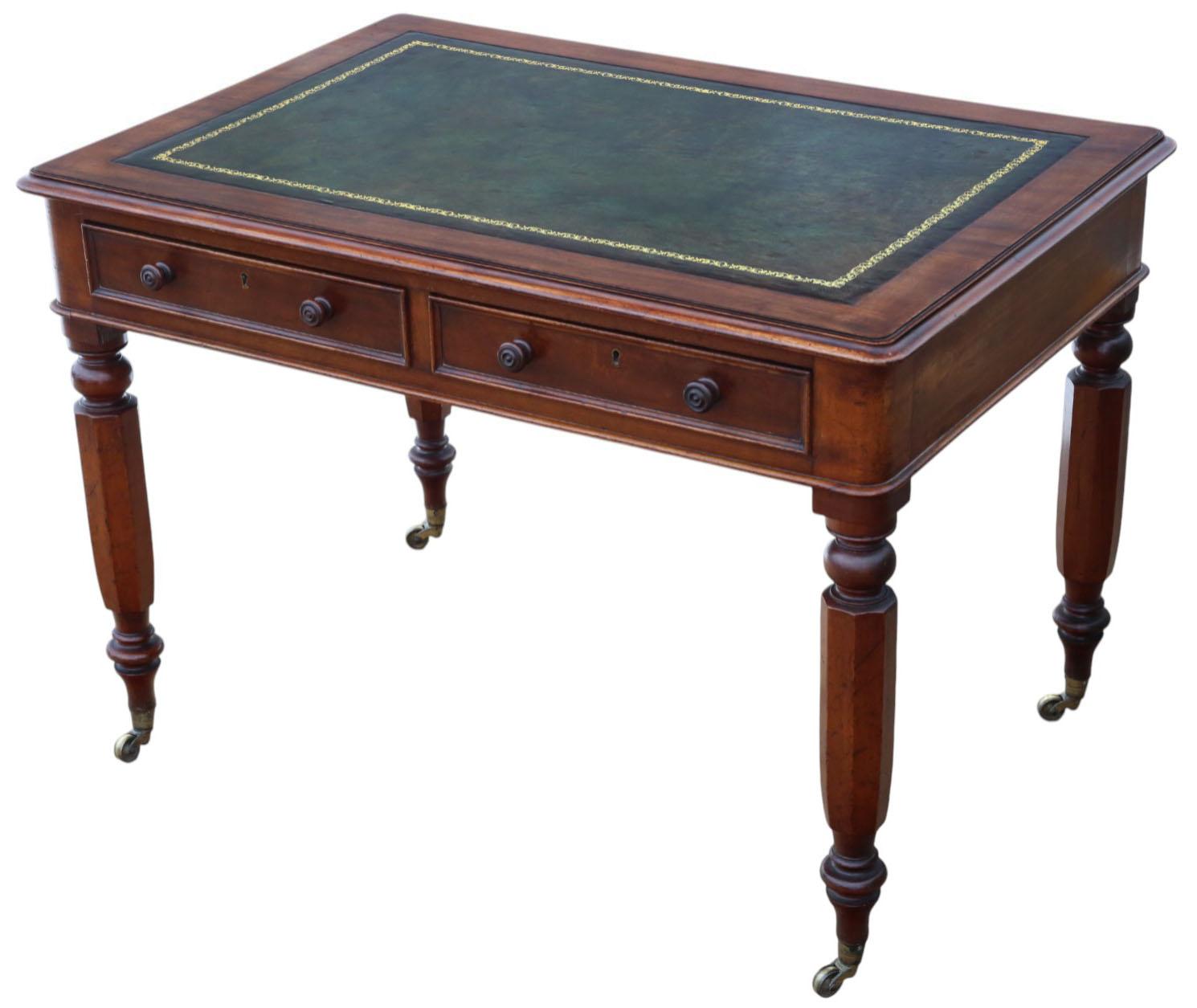 Escritorio antiguo de caoba del siglo XIX - Tocador o mesa auxiliar de gran calidad en venta 1
