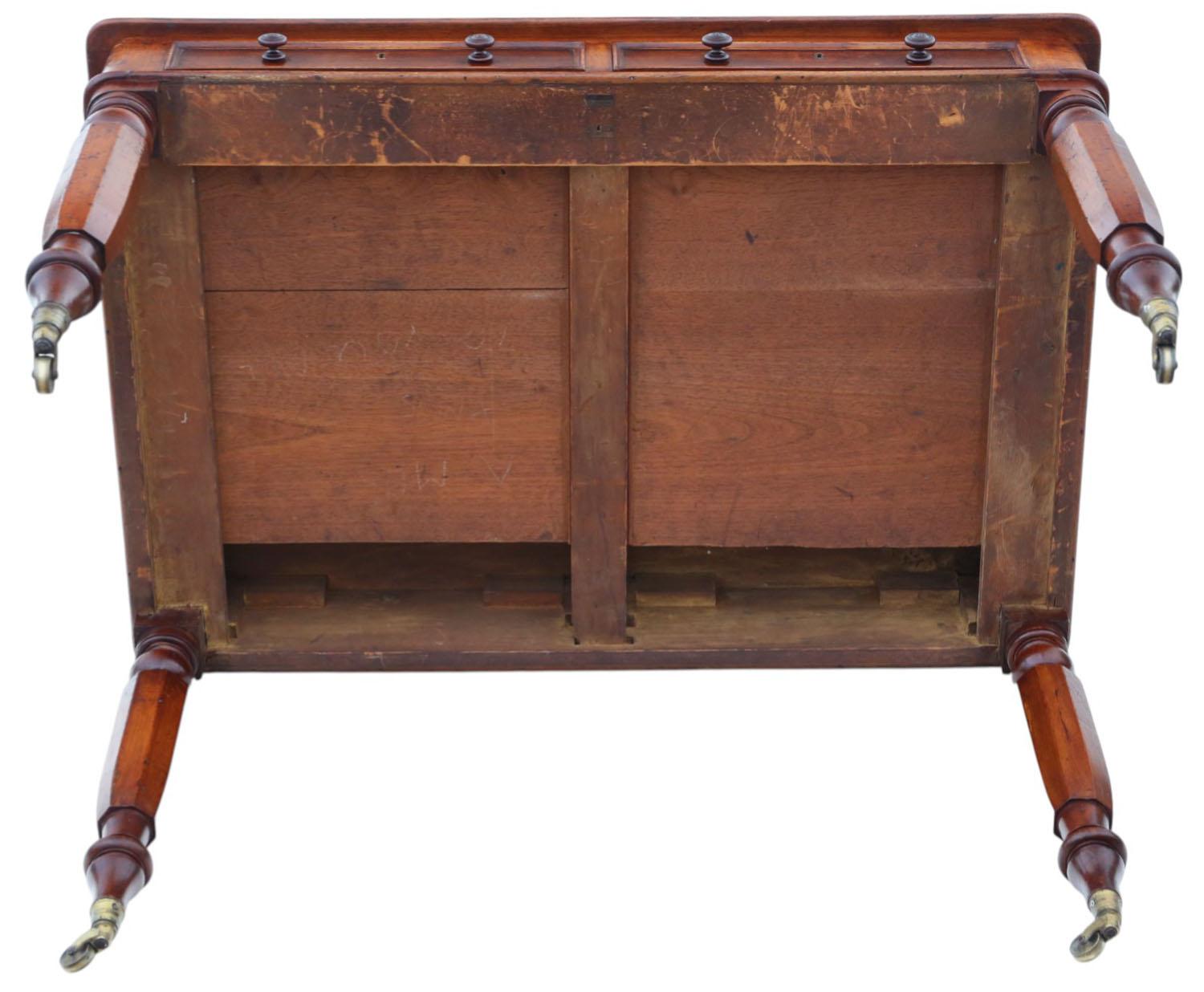 Escritorio antiguo de caoba del siglo XIX - Tocador o mesa auxiliar de gran calidad en venta 4