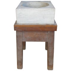 Antique 19th Century Marble Mortar from a Newport RI Estate Antique 19th Century Marble Mortar from a Newport RI Estate