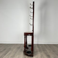 Antique 19th Century Marble Top Hall Stand In Mahogany ( REF AF-3465 )