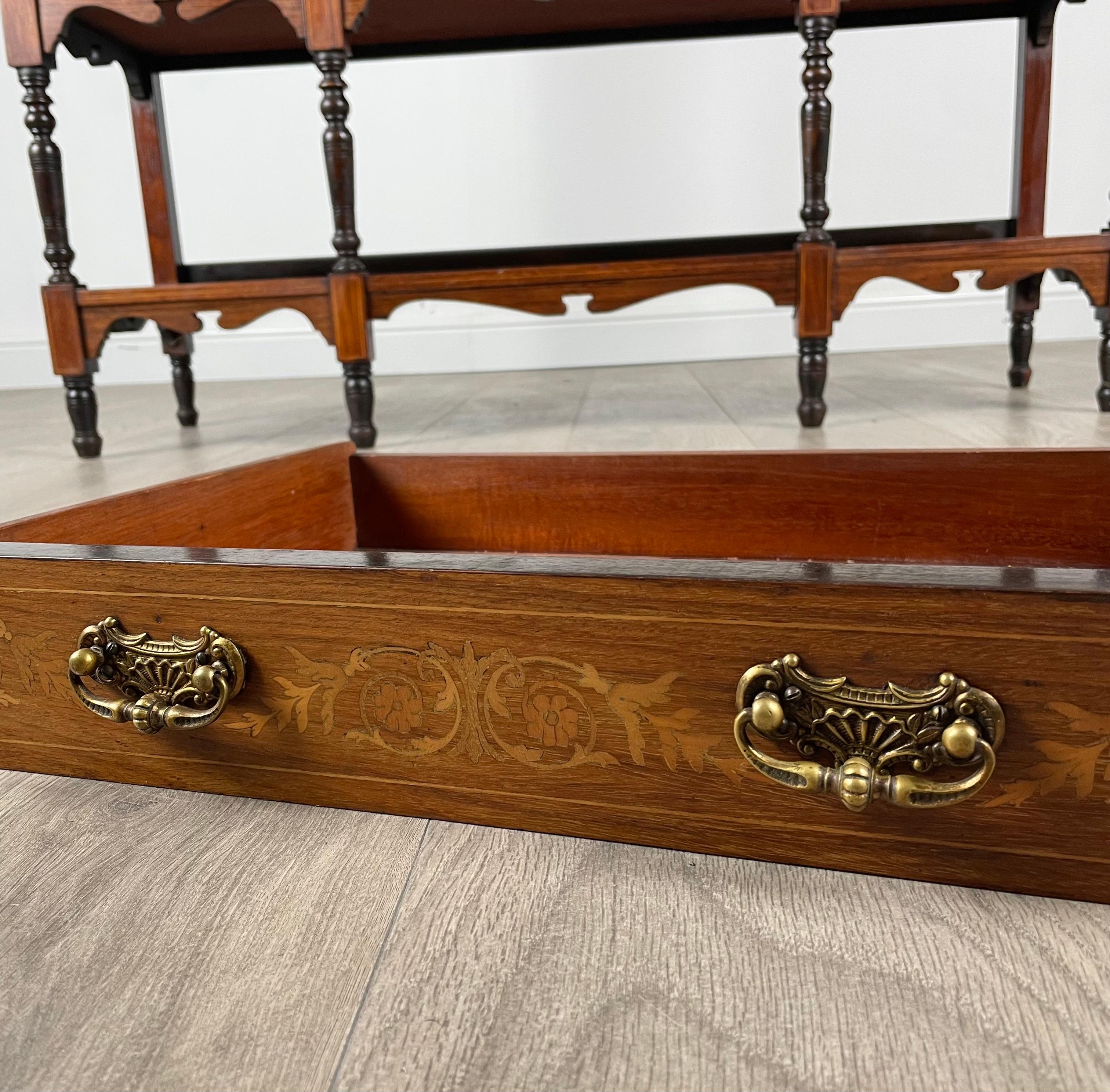 Antikes Sideboard mit Intarsien aus Palisanderholz aus dem 19. Jahrhundert ( REF AF-1935) im Angebot 3