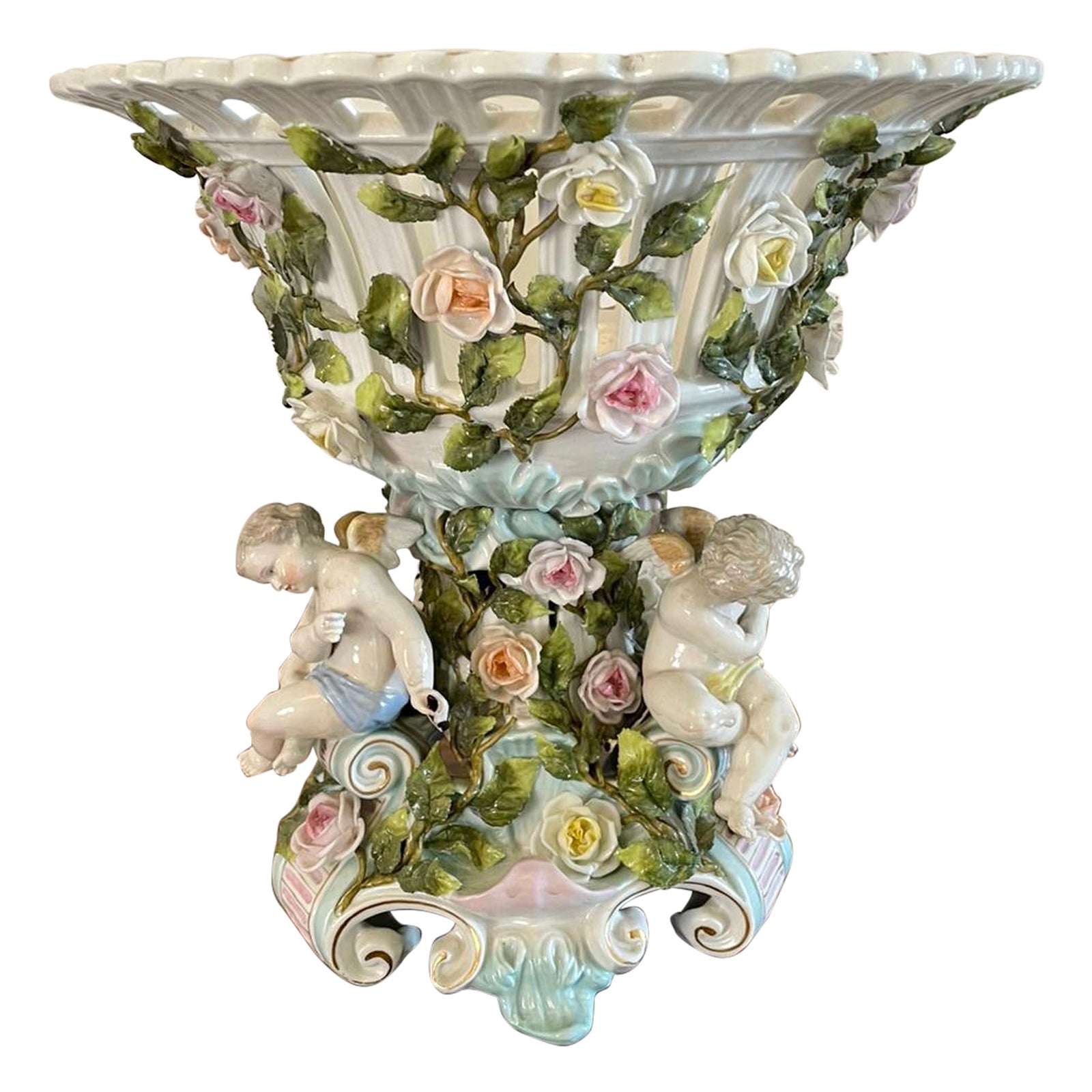 Antique 19th Century Meissen Centrepiece