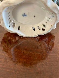 Antique 19th Century Meissen Style Work Basket Dish